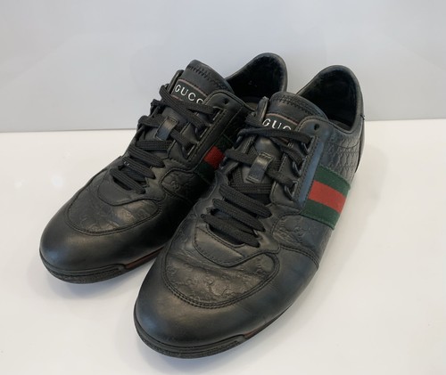 Men's Gucci Monogram Leather Sneakers 