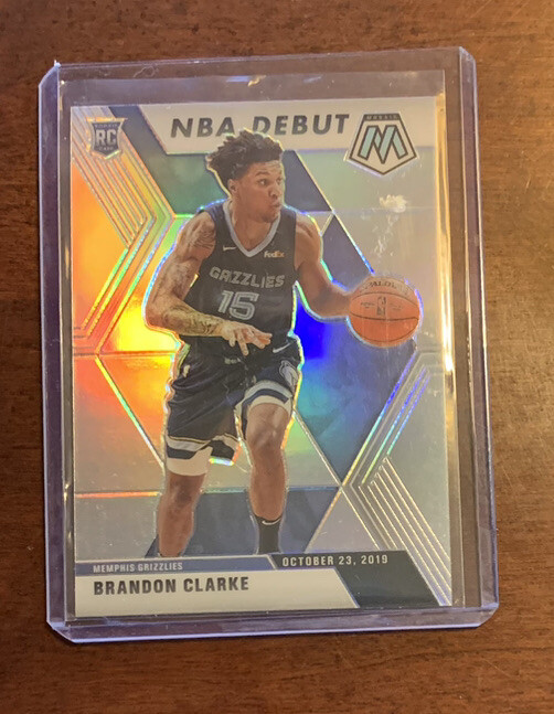 2019-20 Panini Mosaic Silver Prizm 277 NBA Debut Brandon Clarke Rookie RC