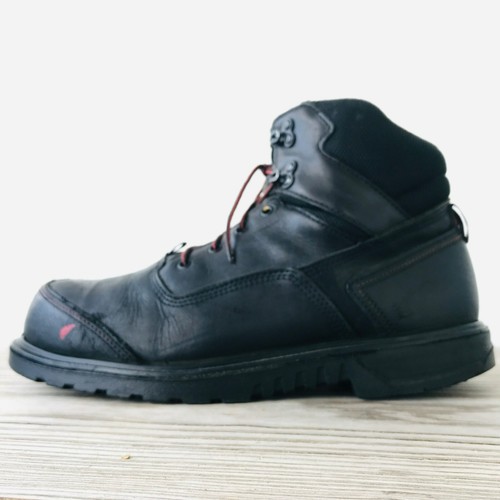 Red Wing 2400 EH Safety Toe Waterproof Work Boots Mens Size 10 Black