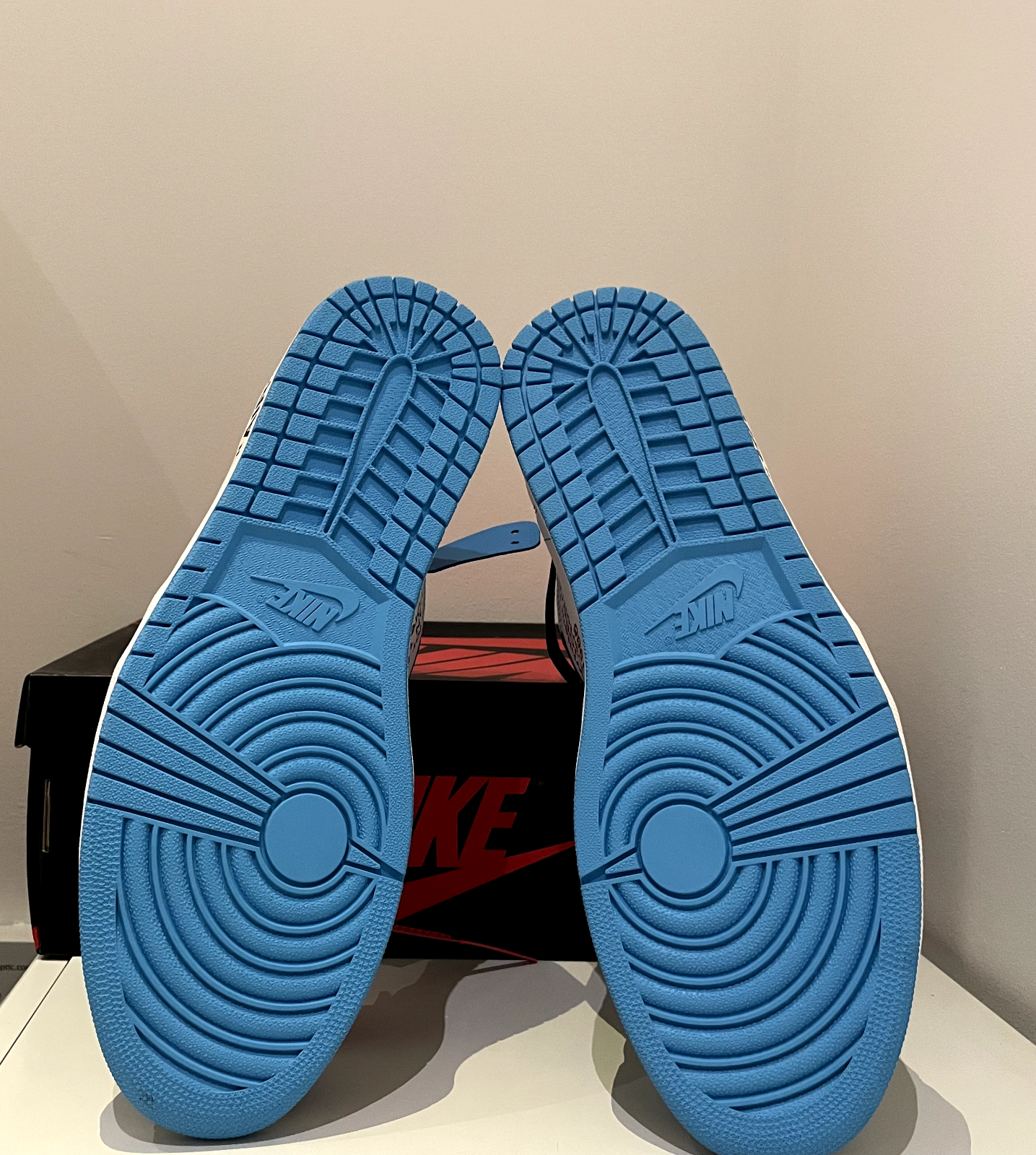 OFF WHITE X NIKE Nike Air Jordan 1 x Off White "UNC" taglia US 15 AQ0818 148 scatola originale 100% autentiche