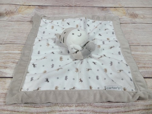 Carter's Plush Zebra Lovey Security Blanket Gray Taupe Zoo Animals ...