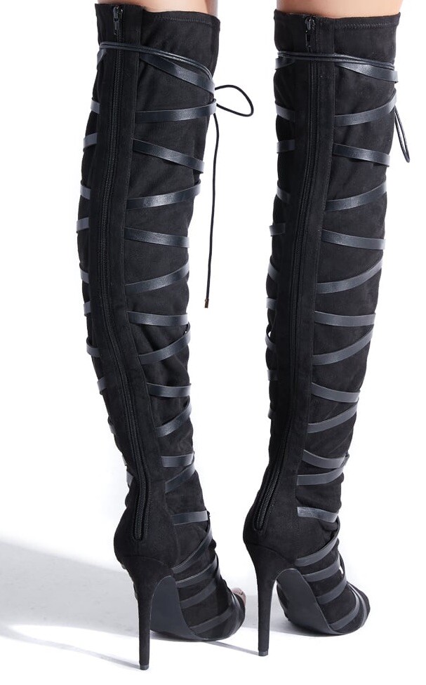 Nee Shoe Dazzle Thigh High Boots - Size 8