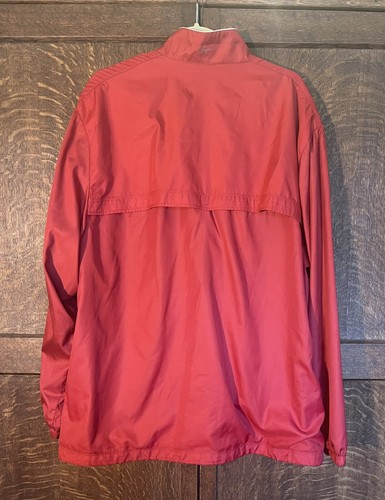 Greg Norman Golf Mens Shark Zip Up Jacket windbreaker XL  Red - Picture 2 of 9