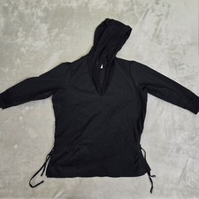 Adidas Womens Hoodie Women's Medium Black Full Zip Long Sleeve Jacket