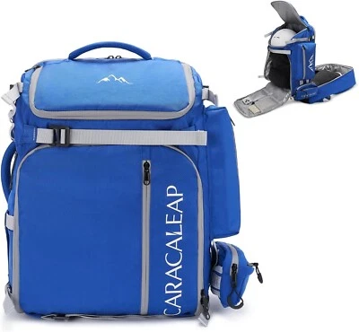 CARACALEAP Skischuhtasche, 61 l, Reiserucksack für Skihelm, Skibrille, Handschuhe, Ski