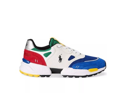 Polo Ralph Lauren Men's Jogger Color-Blocked Sneakers US 7.5 D Navy Multi $138