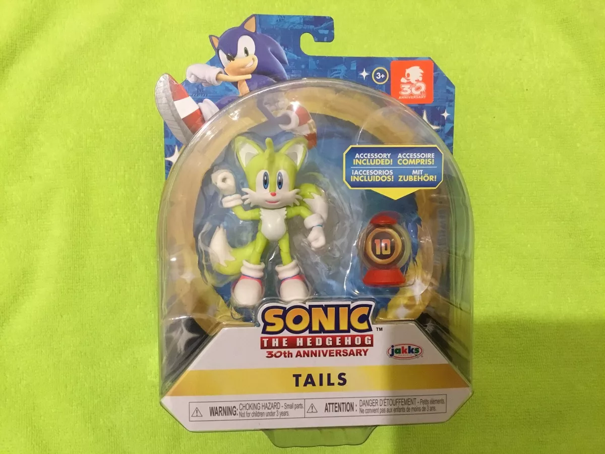 Sonic The Hedgehog NEON TAILS Super Ring 30th Anniversary Jakks 4