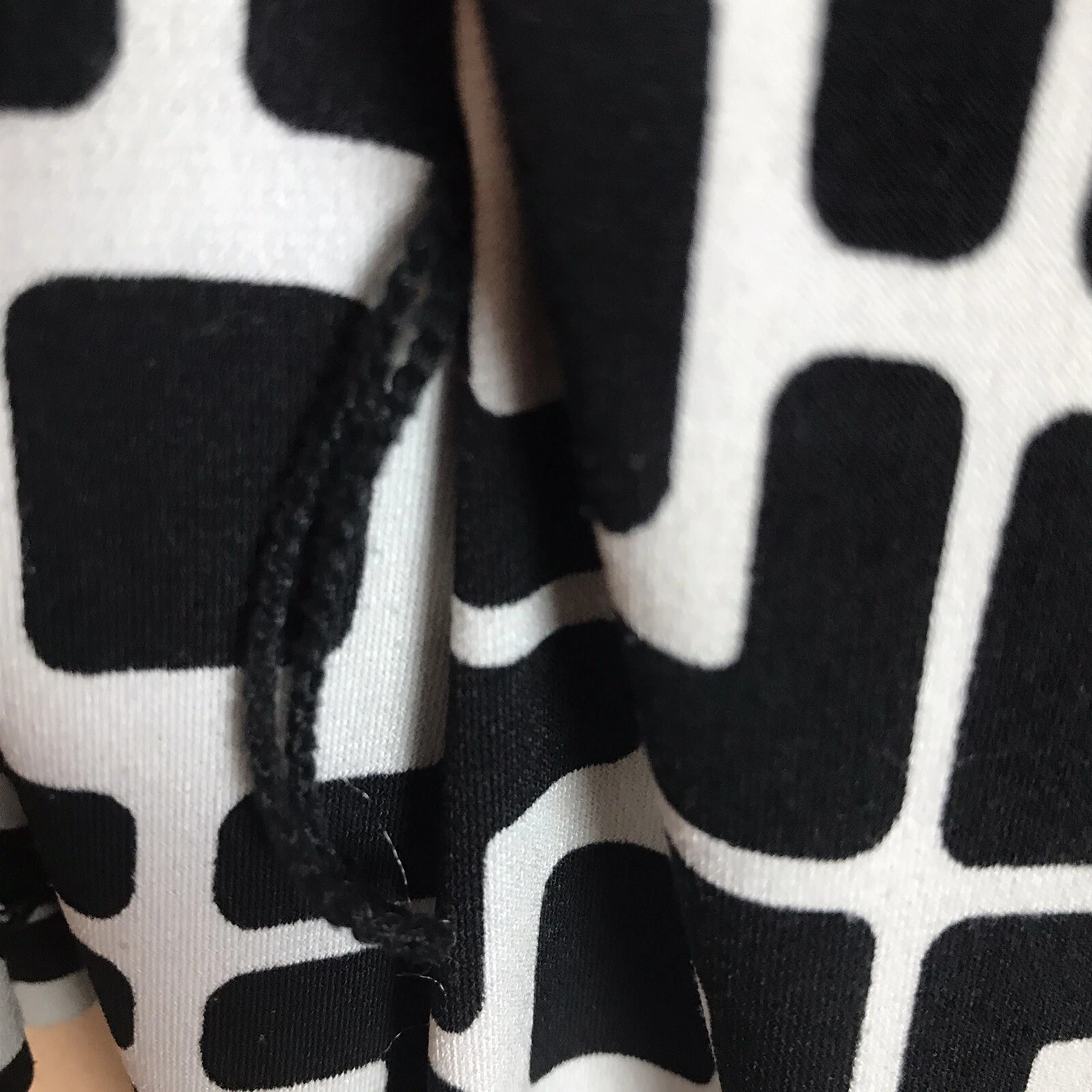 Abito ALYX bianco e nero geometrico avvolgente M carriera casual