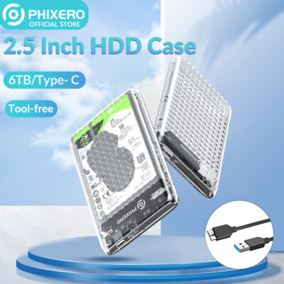 2.5'' Inch SATA USB 3.0 Hard Drive Disk HDD SSD Enclosure External Laptop Case