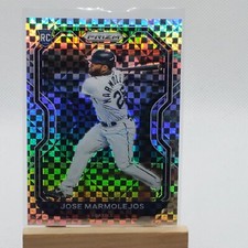 2021 Prizm Jose Marmolejos Power Plaid #/75 Seattle Mariners RC