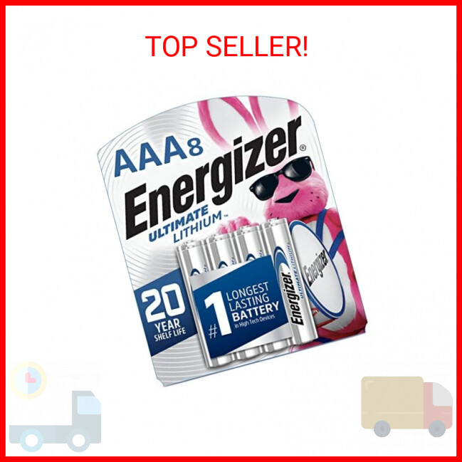 Energizer Ultimate Lithium AAA Batteries (8 Pack), Lithium Triple A Batteries-image