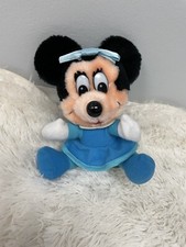 Mickey's Christmas carol Minnie mouse 8" Disney plush stuffed toy vintage used