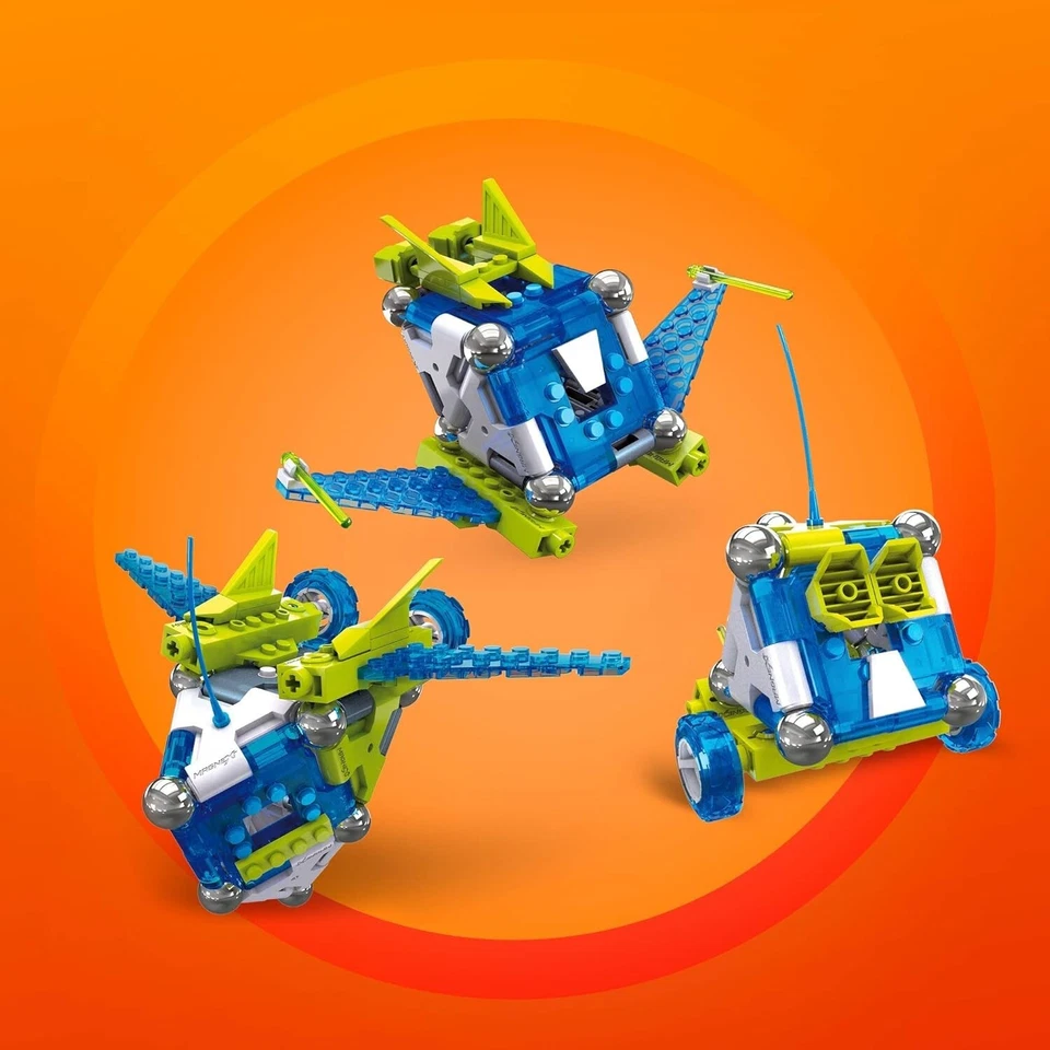 MEGA CONSTRUX MAGNEXT 3 in 1 MAG-ROCKETS Educational Building Blocks STEM Toy - Image 2 of 4