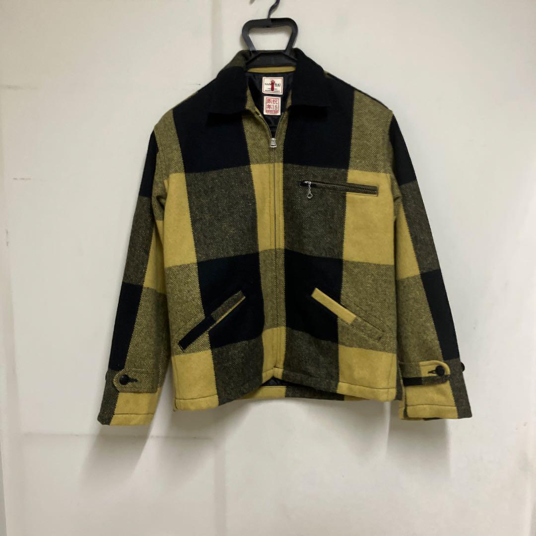 Samurai Jeans 15Th Anniversary Wool Riders Jacket S Yellow