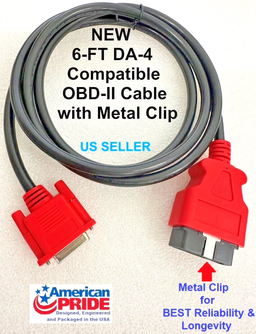 OBDII OBD2 Main Cable Compatible with DA-4 for Snap-on Tool Latest Scanner Model-image