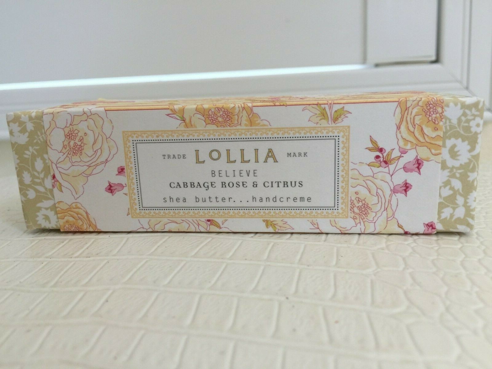 Lollia Hand Cream Cabbage Rose Citrus Shea Butter Hydrate 1.25oz Travel Size New
