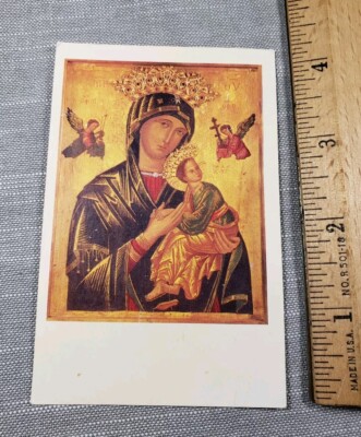 Vintage Holy Prayer Card Our Lady Of Perpetual Help A61 | eBay