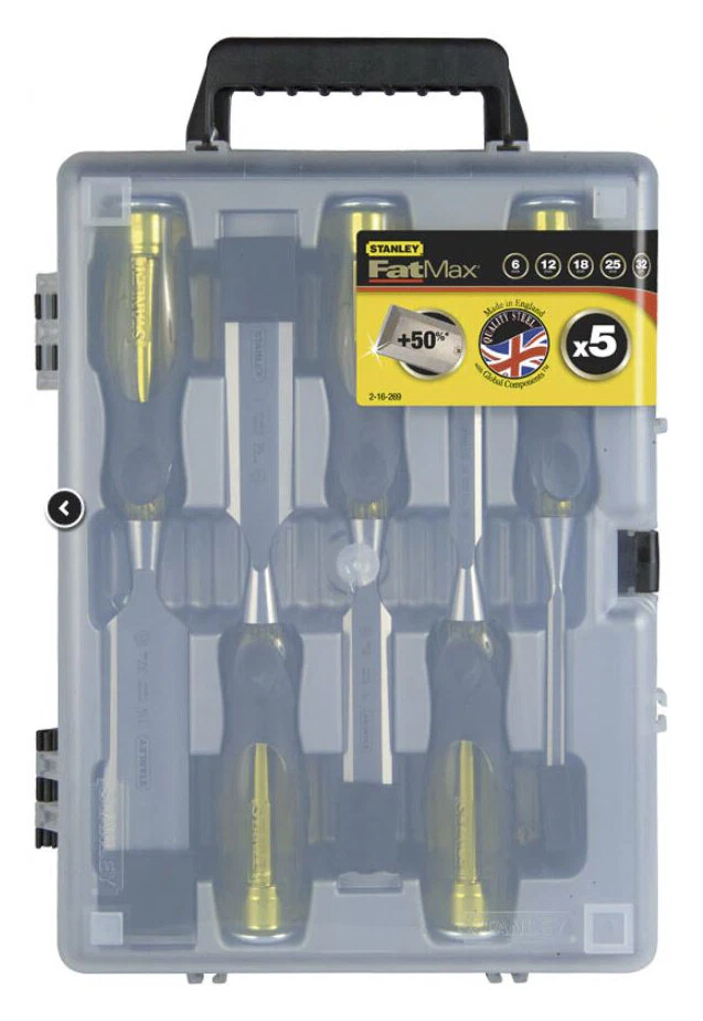 Juego de cinceles Stanley 5 piezas Thru Tang FATMAX 2-16-269 Foto 3 de 3