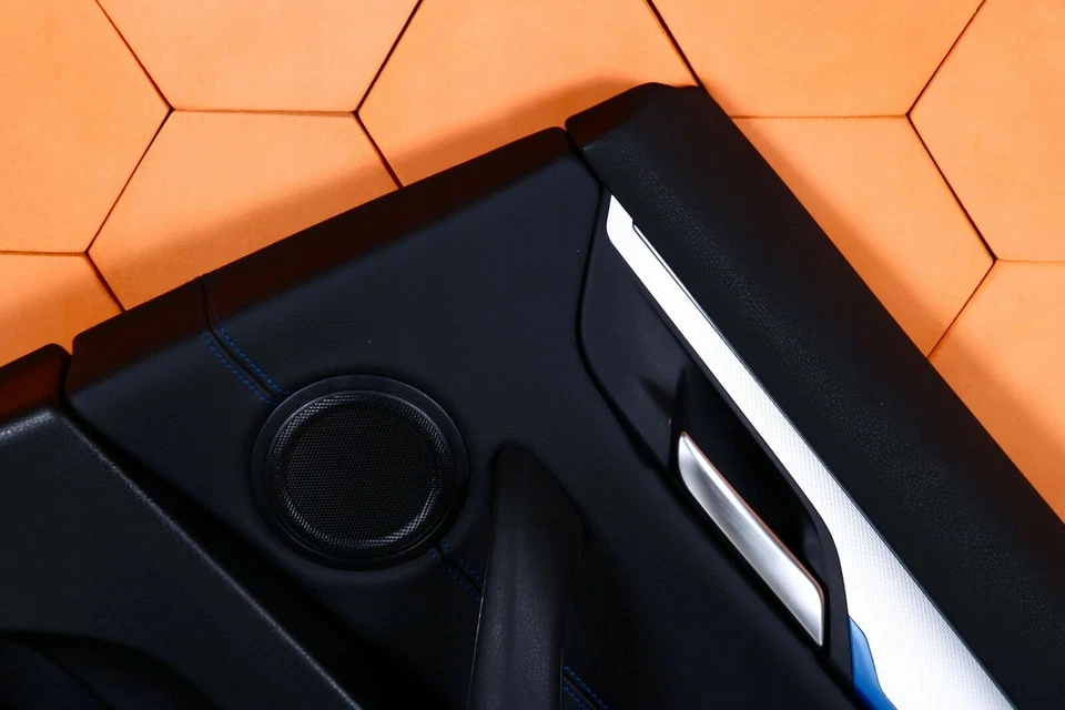 BMW X2 F39 PORTE ARRIÈRE DROITE PANNEAU DE CARTE GARNITURE FILETAGE BLEU - Photo 2/4