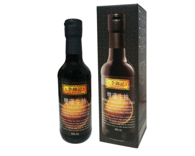 LKK Double Deluxe Soy Sauce Premium Sojasauce 500 ml Traditionell Hochwertig