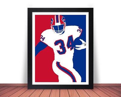 Framed THURMAN THOMAS Photo Picture Art BUFFALO BILLS Football 8x10 11x14 (W1W)