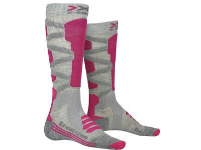 X-SOCKS Ski Silk Merino 4.0 | Damen | grey melange/pink |