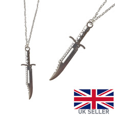 Armee Jagd Messer Halskette Dolch Kette Militär Anhänger Geschenk Klinge Replik