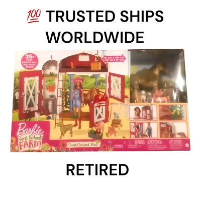 Barbie Sweet Orchard Farm Playset NEW 2020 25+PIECE SET GET GREAT PRICE 