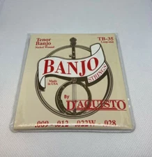 D'AQUESTO  NICKEL WOUND TENOR BANJO STRINGS TB-35 LOOP END