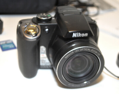 Nikon Coolpix P80 Digital Camera w/ Charger 2 Batteries SD Card