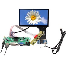 H/D DVI VGA AUDIO Board and 7inch 1024x600 1000nit IPS LVDS Interface LCD Screen