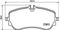 Hinterachse Brembo P 85 172 Bremsbelagsatz, Scheibenbremse FüR Man,Vw