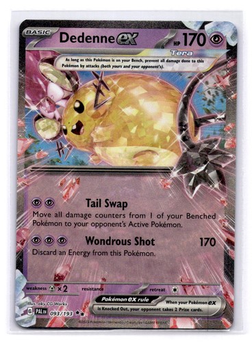 Dedenne ex - Double Rare SV02: Paldea Evolved 093/193 LP-NM - Picture 1 of 2