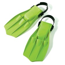 Swim Central 13" Florescent Green Dolphin Recreational Swim Fins