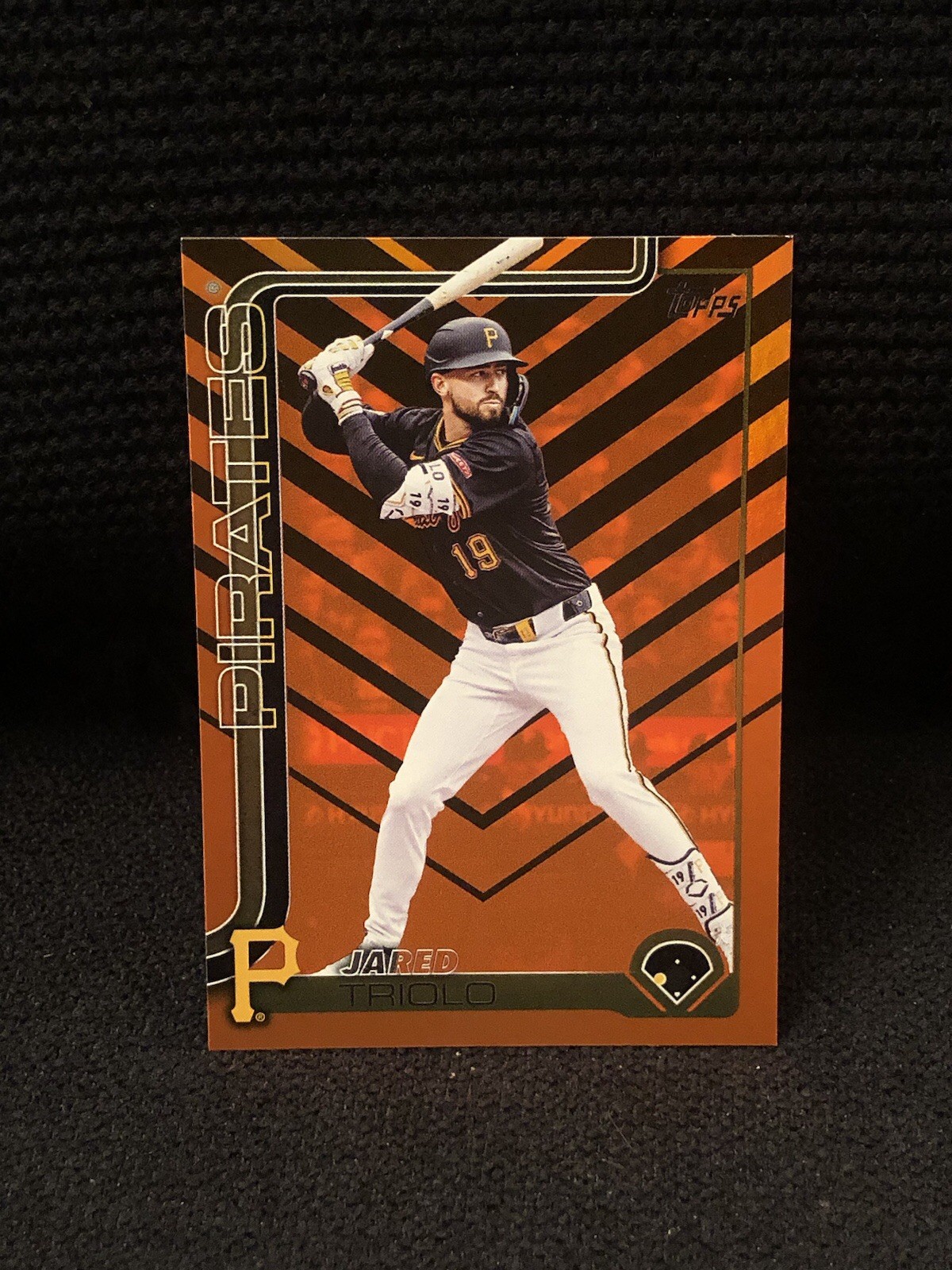 2025 Topps Update Jared Triolo #US54 Black and Orange Foil