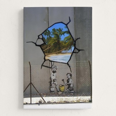 Banksy (バンクシー) オリジナルグッズ　パレスチナ Banksy Gaza Palestine Graffiti Canvas Wall Art Print Home Decor