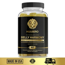 Nuusero  Probiotic Gummies 25 Billion CFU | Sugar-Free, Vegan, Postbiotic (60ct)