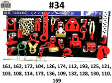 Set34 Auto Body Frame Machine Heavy Duty 21 Piece Pulling Tools And Clamps Set