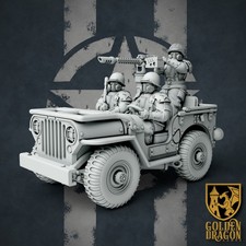 Jeep Platoon - Weird War American - Grimdark 28mm 32mm - Konflikt 47 Compatible