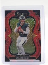 KYLE MCCORD 2025-26 SELECT SUITE LEVEL ROOKIE RED PRIZM EAGLES RC /49 Q1940