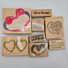 RUBBER STAMPS Hearts / Love / Celebration / Shower / Anniversary -Select Options