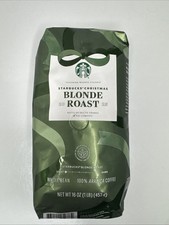 2025 Starbucks Christmas Blonde Roast Whole Bean Coffee 1LB Bag BB 4/26