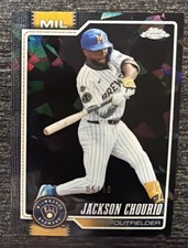 JACKSON CHOURIO - 2026 Topps Chrome Sapphire BLACK SAPPHIRE 5/10 SSP - Brewers