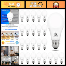 24-Pack A19 LED Light Bulbs, 60W Equivalent, Daylight 5000K, E26 Base, Non-Dimma