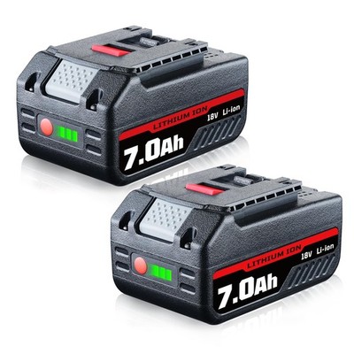 2Packs BAT609 7.0Ah Battery Replacement for Bosch 18V Battery 7000mAh Lithium...