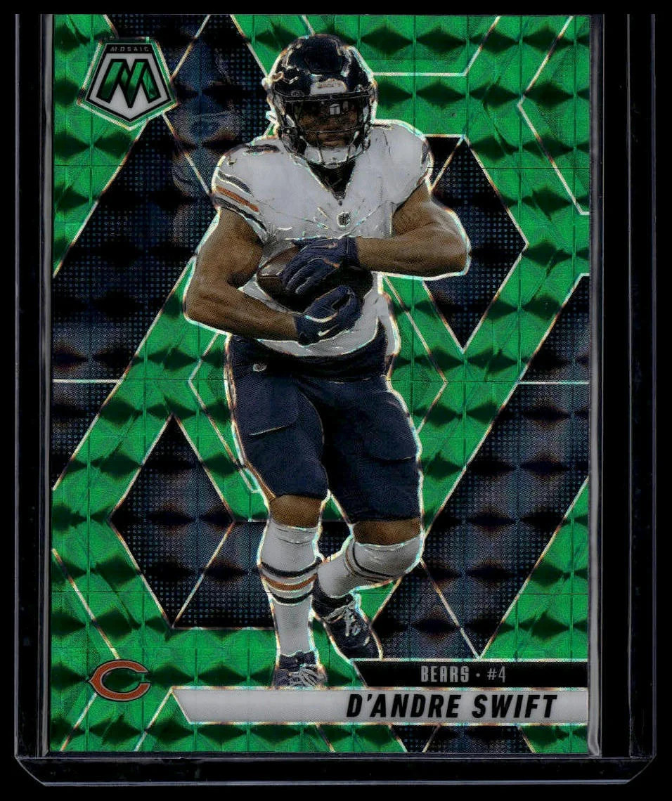 2025 Panini Mosaic Football D'Andre Swift #213 Green