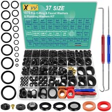 Durable Rubber Faucet Washers O-Rings - 1075-Piece Assortment for Easy Repairs