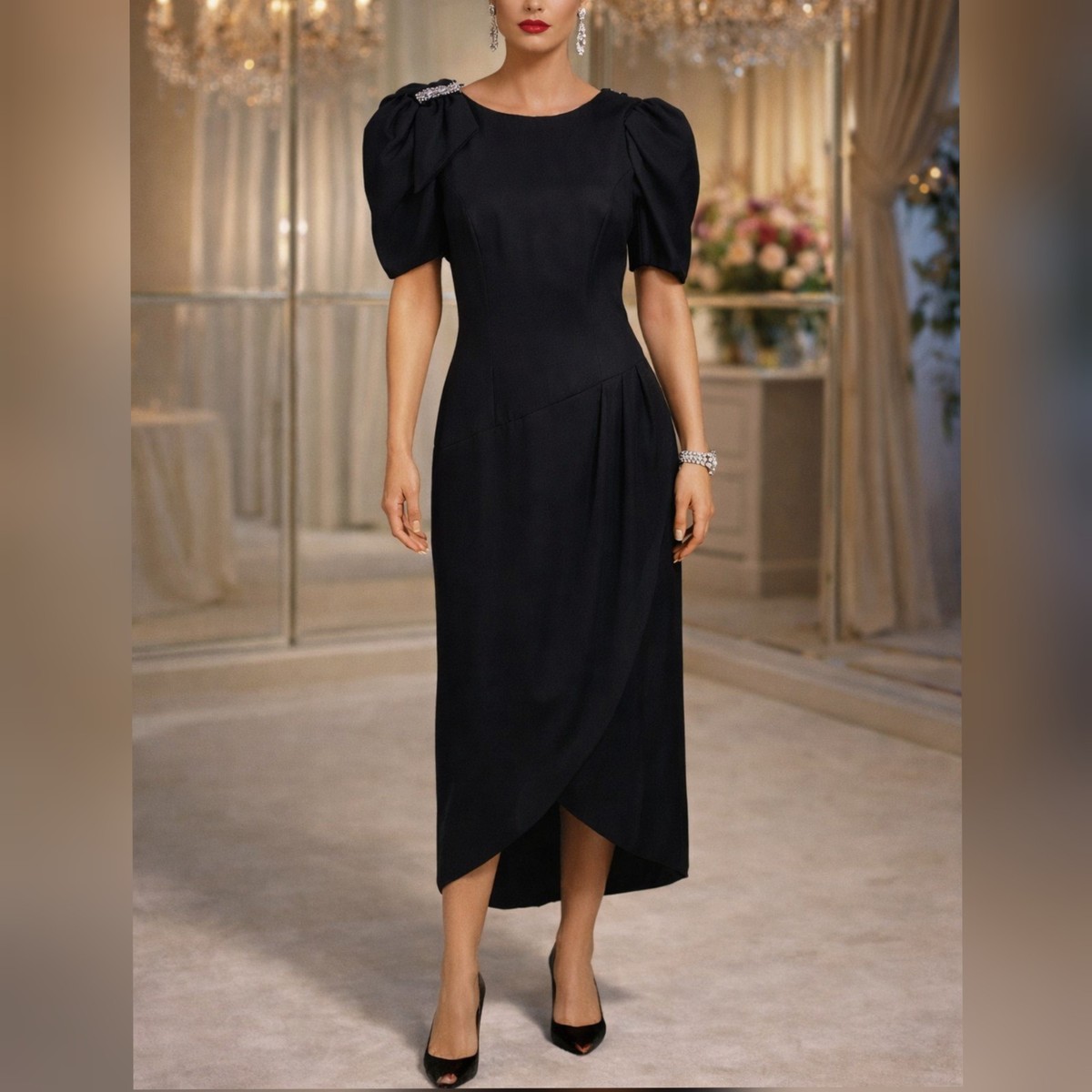 black alfred angelo bridesmaid dresses Alfred Angelo 8615s main image 1