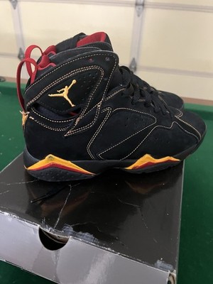 Nike Air Jordan 7 Retro Citrus Black Red, Size 8, 2006 OG Sneakers 304775-081
