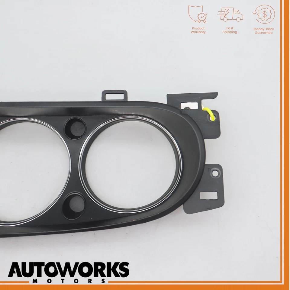04-09 Jaguar XJR XJ8 VDP X350 painel de instrumentos velocímetro acabamento moldura fabricante de equipamento original - Imagem 4 de 4